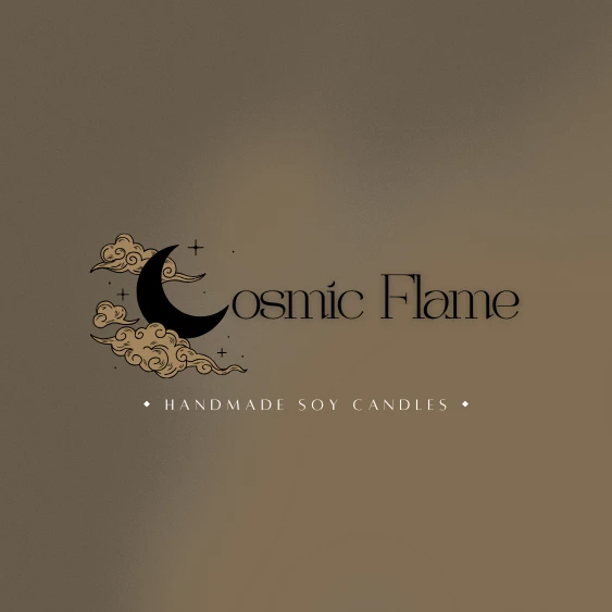Primary logo — gold cloudwork, ink crescent