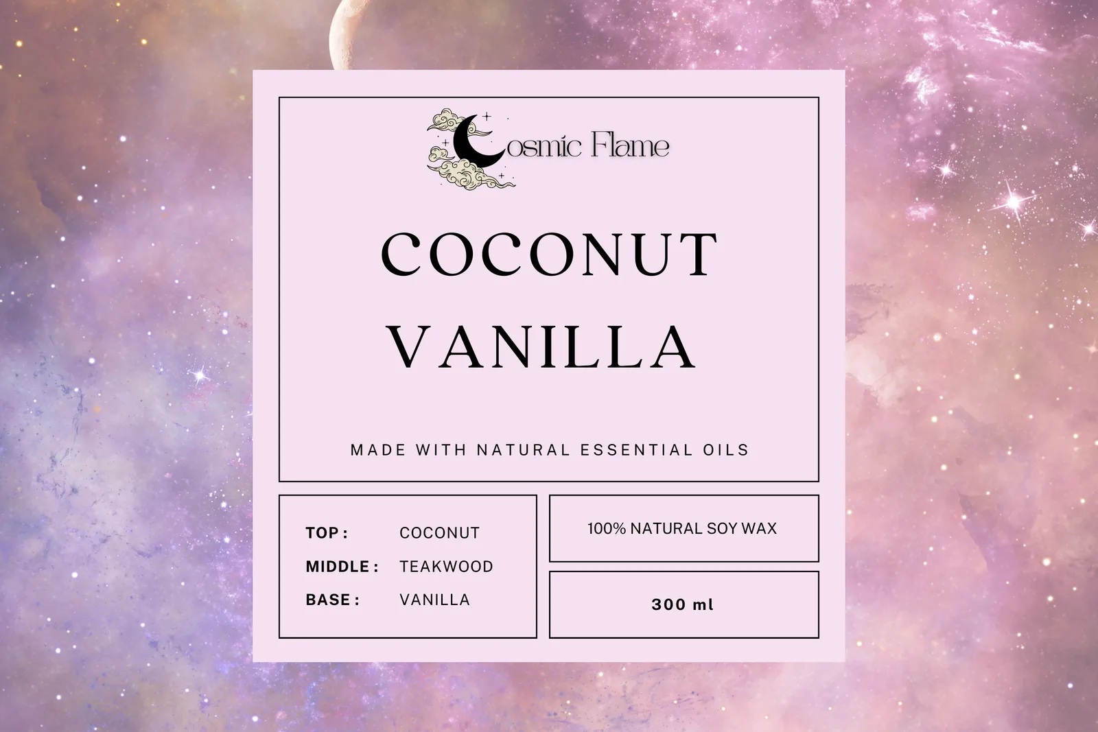 Coconut Vanilla label artwork