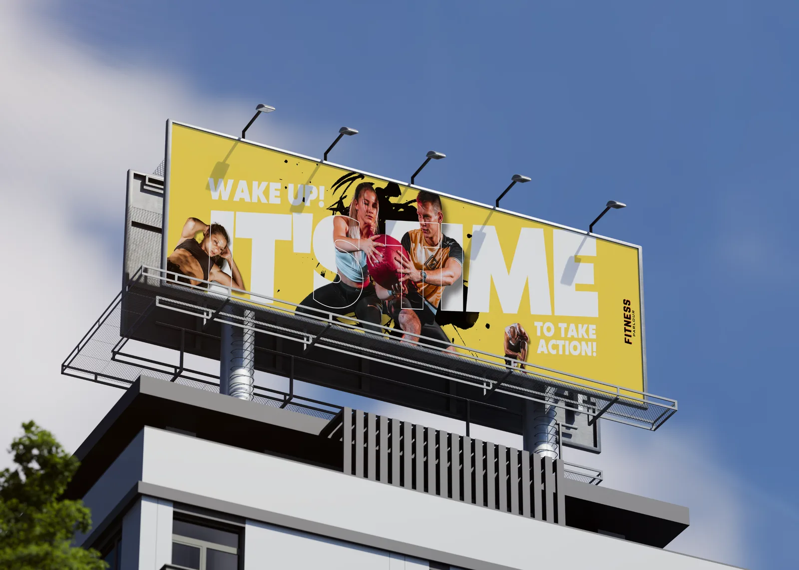 Rooftop billboard
